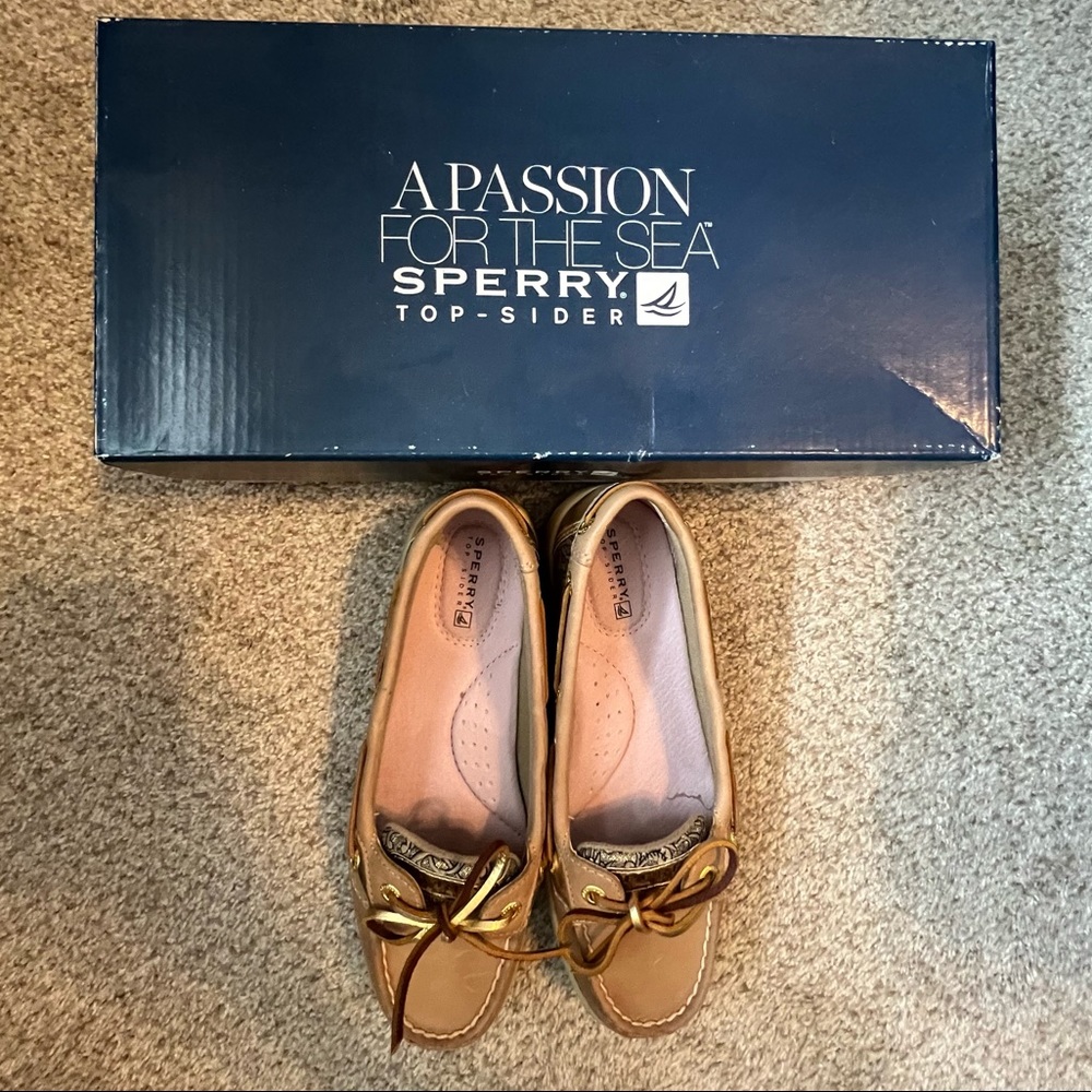 Sperry Angelfish Lin/Gold Damask